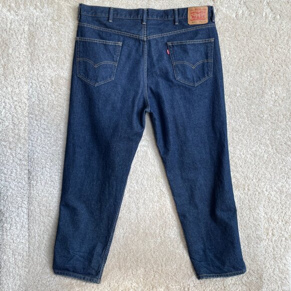 Levis 550 Jeans Mens 42x31 Relaxed Fit Blue Denim Jeans 100% Cotton - Picture 15 of 15